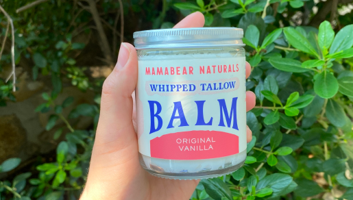 Family using whipped tallow balm