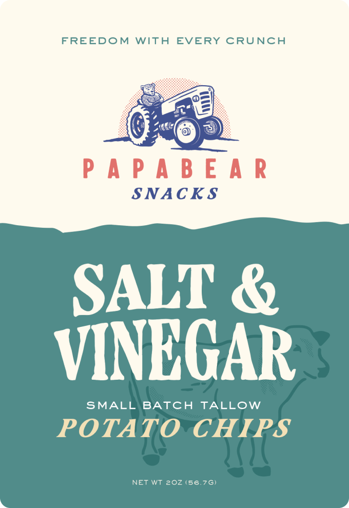 Grass-Fed Salt & Vinegar Tallow Chips